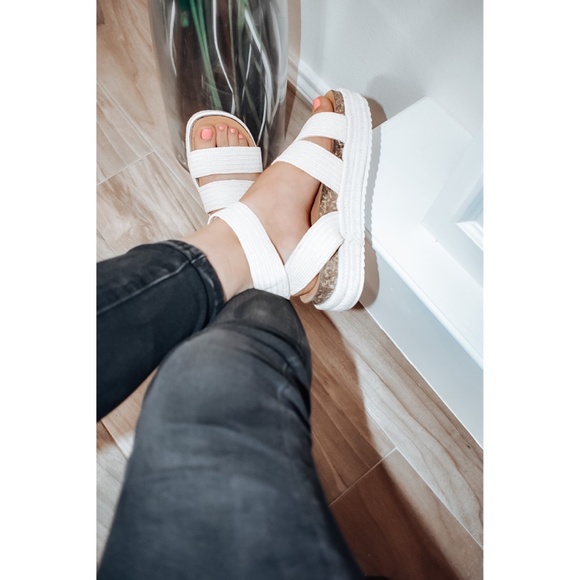 Beige Woven Espadrille Sandals - Picture 3 of 3